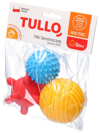 TULLO Sensory balls for children 3 pcs 453 74538