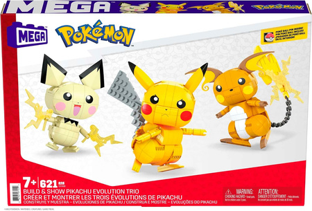 MATTEL MEGA CONSTRUCTION Pokemon Pikachu Trio 3-pack GYH06 - Block Set