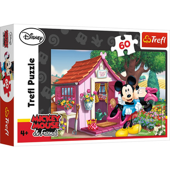 Puzzle 60 Mickey et Minnie dans le jardin 17285