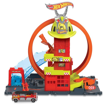 Ensemble caserne de pompiers Hot Wheels City pour enfants HKX41