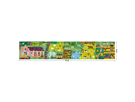 Puzzle with stickers farm 123