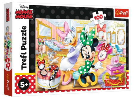 Puzzle 100 pièces Minnie dans le salon de beauté 16387