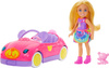 MATTEL Barbie Chelsea and teddy bear vehicle set HXN05