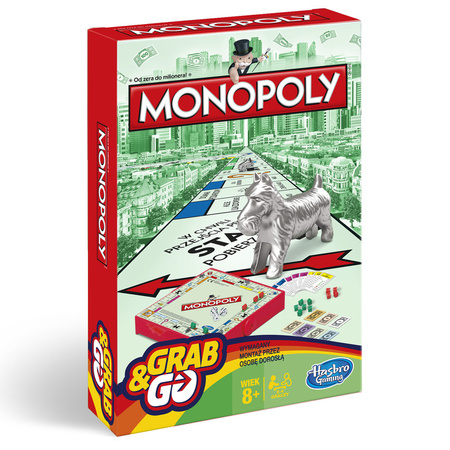 Monopoly Grab&Go Travel Game B1002