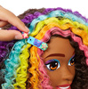 Barbie tête coiffante bouclée néon HMD79