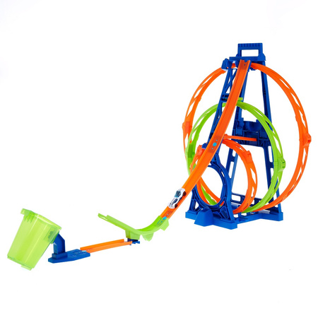 Hot Wheels Action triple loop race track HMX37