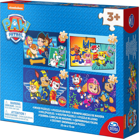 Puzzle en bois PAW Patrol 4en1 6040049