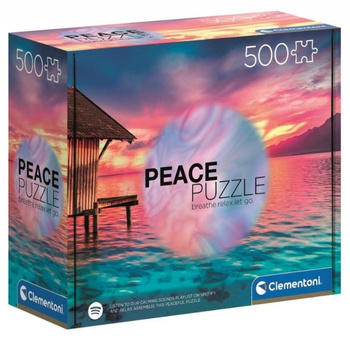 Clementoni Puzzle 500 pièces PeaceCol LivingthePresent 35120