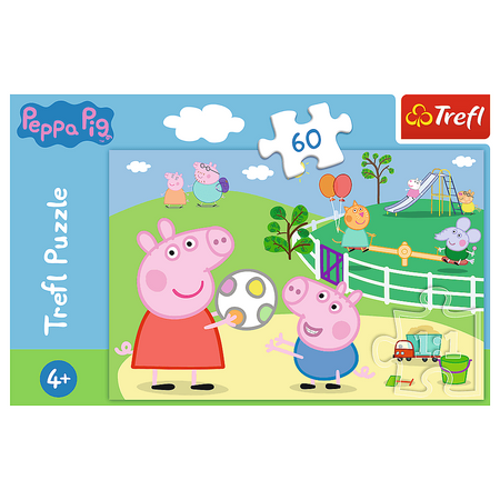 Puzzle 60 Peppa Pig s'amuser avec des amis 17356