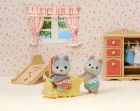 SYLVANIAN Families Jumeaux Chiens Husky 05638