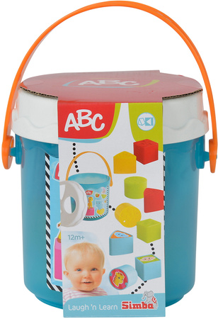 ABC bucket sorter with blocks for children 401-0075