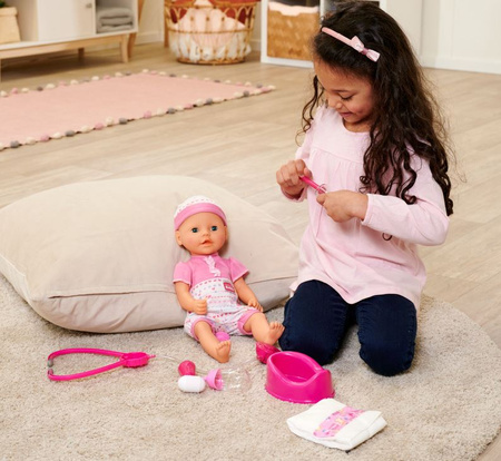 Poupée New Born Baby avec accessoires médicaux 503-2355