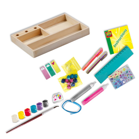 SES Creative Organisateur de bureau + peintures + accessoires 00109