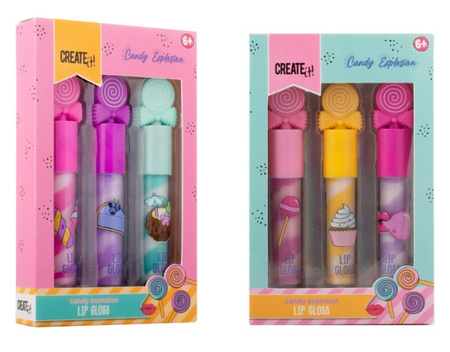 CREATE IT! Candy lip gloss set 3 pack 84809 - cosmetics for children