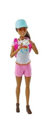 Barbie traveler doll with a backpack GRN66